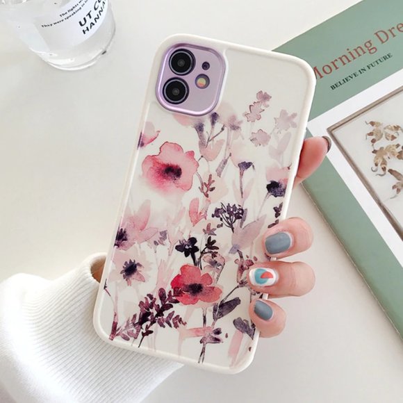 NEW iPhone 12/11/Pro/Max Watercolor Flowers case - Picture 4 of 11